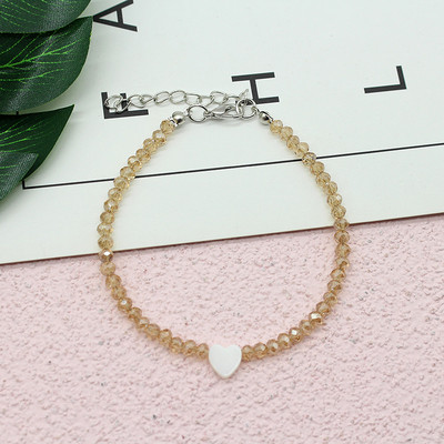 Sieviešu krelles Potītes Vasara Jauna Mīlestība Sirds Šarms Stikls Kristāla Kāju Ķēde Potīšu Rokassprādze Pludmalē Bohēmijas Mazas Rotaslietas