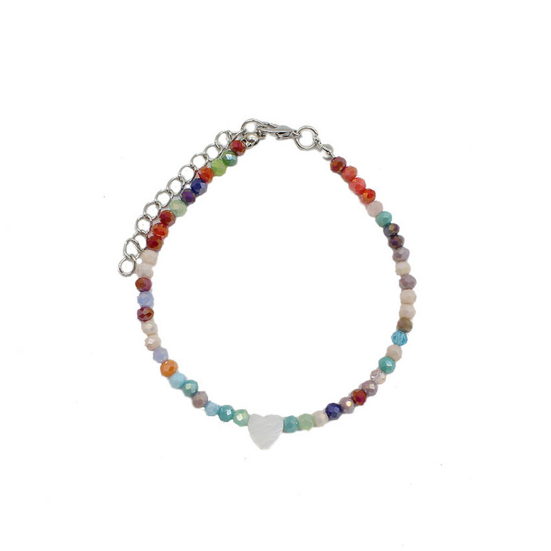 Sieviešu krelles Potītes Vasara Jauna Mīlestība Sirds Šarms Stikls Kristāla Kāju Ķēde Potīšu Rokassprādze Pludmalē Bohēmijas Mazas Rotaslietas