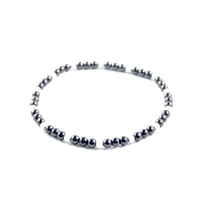 Magnethematiidist ümmargused helmed helmestega pahkluu 4 mm veniv jalavõru kassisilma kiviga Käsitsi valmistatud ehted Tervishoid ANK1007