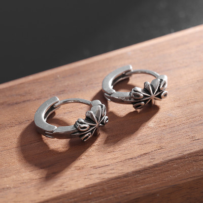 Izvrsne retro punk crne hipoalergene bakrene naušnice s malim krugom Muškarci Žene Trend Ležerni nakit za zabave Kružne naušnice