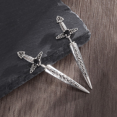 Izvrsne retro punk crne hipoalergene bakrene naušnice s malim krugom Muškarci Žene Trend Ležerni nakit za zabave Kružne naušnice