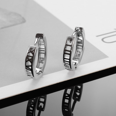 Izvrsne retro punk crne hipoalergene bakrene naušnice s malim krugom Muškarci Žene Trend Ležerni nakit za zabave Kružne naušnice