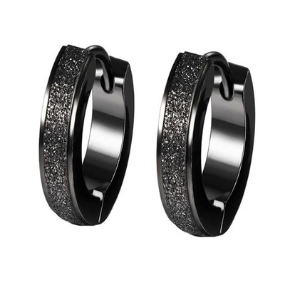 Izvrsne retro punk crne hipoalergene bakrene naušnice s malim krugom Muškarci Žene Trend Ležerni nakit za zabave Kružne naušnice