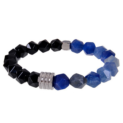 10 mm lihvitud lõikega Tiger Eye helmestega käevõrud Käsitsi valmistatud laavakivist käevõru roostevabast terasest käevõru meestele ehted kingitused