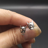 Vintage Hannya mini auskari Little Devil Stud auskari vīriešiem un sievietēm Modes izsmalcinātas rotaslietas dāvana