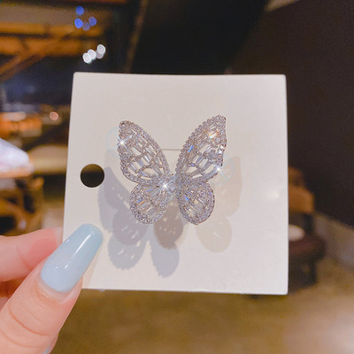 Salapärased seksikad mustast kristallist liblikasõrmused Korea moeehted peo gooti stiilis tüdrukute liialdatud aksessuaarid naistele 2022