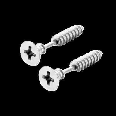 2tk Uus gooti stiilis unisex punkrokk roostevabast terasest naelkruviga augustamine kõrvarõngad Uudsus augustamine ehted kiviaugustavad ehted