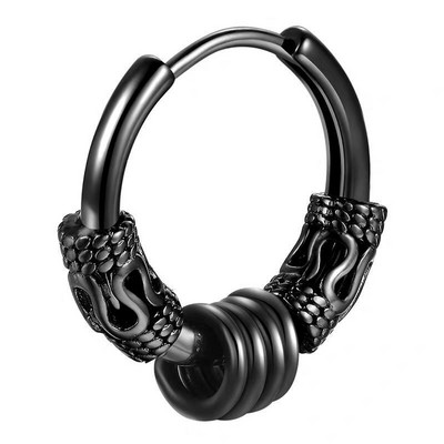 Klasiski vīriešu nerūsējošā tērauda stīpas auskari sievietēm Hip Hop auskari vīriešiem zēnu auskari Punk Gothic Ear Stud rotaslietas ballītes dāvana