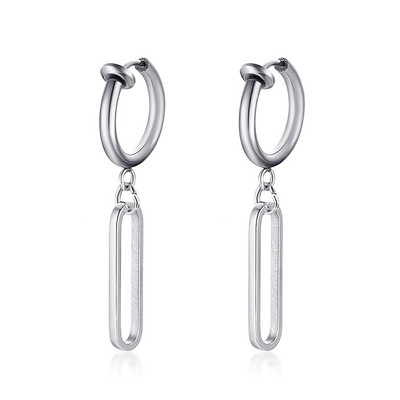 Moodsad roostevabast terasest teraga kõrvarõngad vanaaegsed habemenuga õõnsad rippuvad kõrvarõngad naiste meeste punk ehted hip-hop tänava rippuvad kõrvarõngad