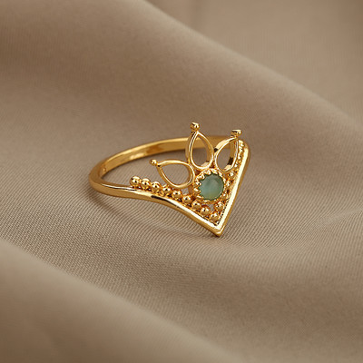 Modes opāls pirkstu gredzeni sievietēm, nerūsējošā tērauda regulējams pāris ģeometrisks gredzens rokām darināts estētisks rotaslietas dāvana Anillos