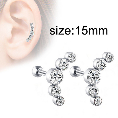 1 paar gooti musta terasevärvi naljakad keeratavad kõrvarõngad meestele/naistele ümara palliga koonuse otsaga roostevabast terasest ehted