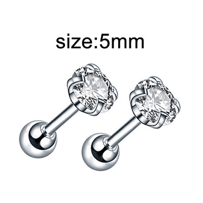 1 paar gooti musta terasevärvi naljakad keeratavad kõrvarõngad meestele/naistele ümara palliga koonuse otsaga roostevabast terasest ehted