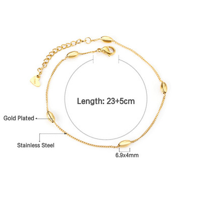 LUXUKISSKIDS jalavõrud naisele roostevabast terasest kullavärvi Bohemia tutt jalavõru Süda Kuu Star Cross Charms jalavõrud tüdrukutele