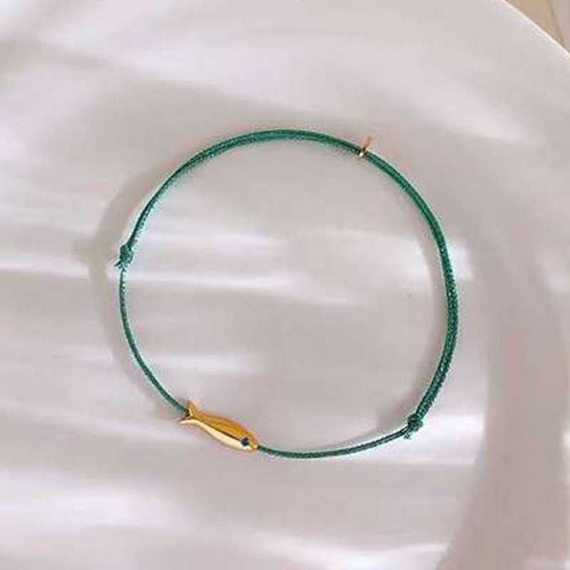 Sinine köis Kala õõnes geomeetria jalavõrud isiksused vask kootud palmik jalakett suvi