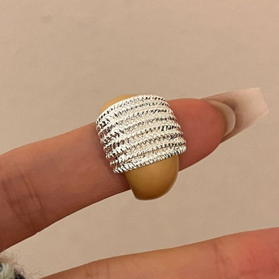 Bilandi Fashion Jewelry Vintage temperamento metalo sujungimo žiedai moterims vakarėliams skirtos dovanos Populiarūs priedai 2023 m. tendencija Nauja