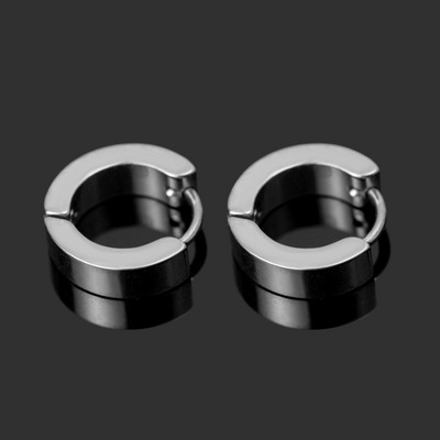 1 paar allergiavastast titaanist terasest kõrvarõngast punk rock kõrvarõngad meeste moeehted naiste väikese ringiga ümmargused kõrvarõngad