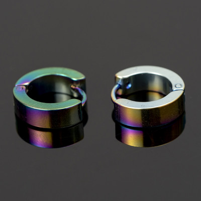 1 paar allergiavastast titaanist terasest kõrvarõngast punk rock kõrvarõngad meeste moeehted naiste väikese ringiga ümmargused kõrvarõngad