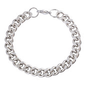 Meeste veekindel roostevabast terasest kuuba kett käevõru Kvaliteetne hõbedase värvi käevõru ehtetarvikud käte ja jalgade kingituseks