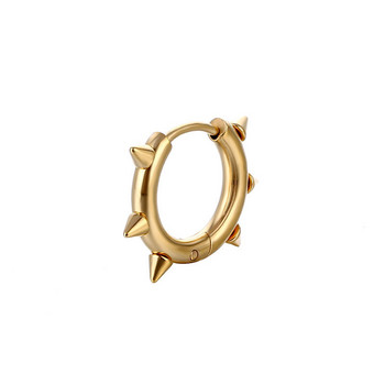 Κλασικά πανκ μυτερά σκουλαρίκια από ανοξείδωτο ατσάλι Fashion Hiphop Geometric Stud Κοσμήματα Δώρα για γυναίκες κορίτσια