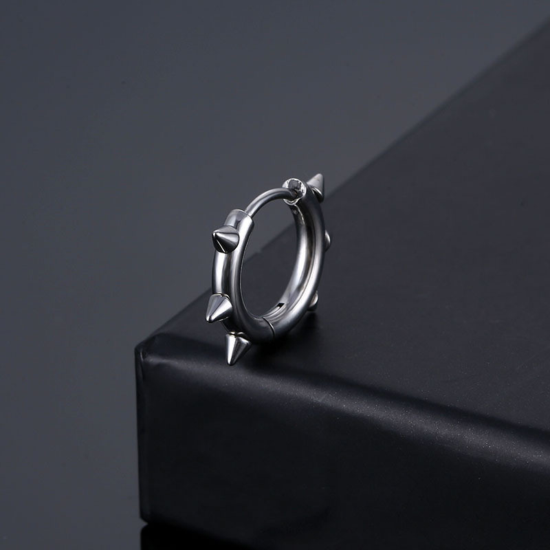 Κλασικά πανκ μυτερά σκουλαρίκια από ανοξείδωτο ατσάλι Fashion Hiphop Geometric Stud Κοσμήματα Δώρα για γυναίκες κορίτσια