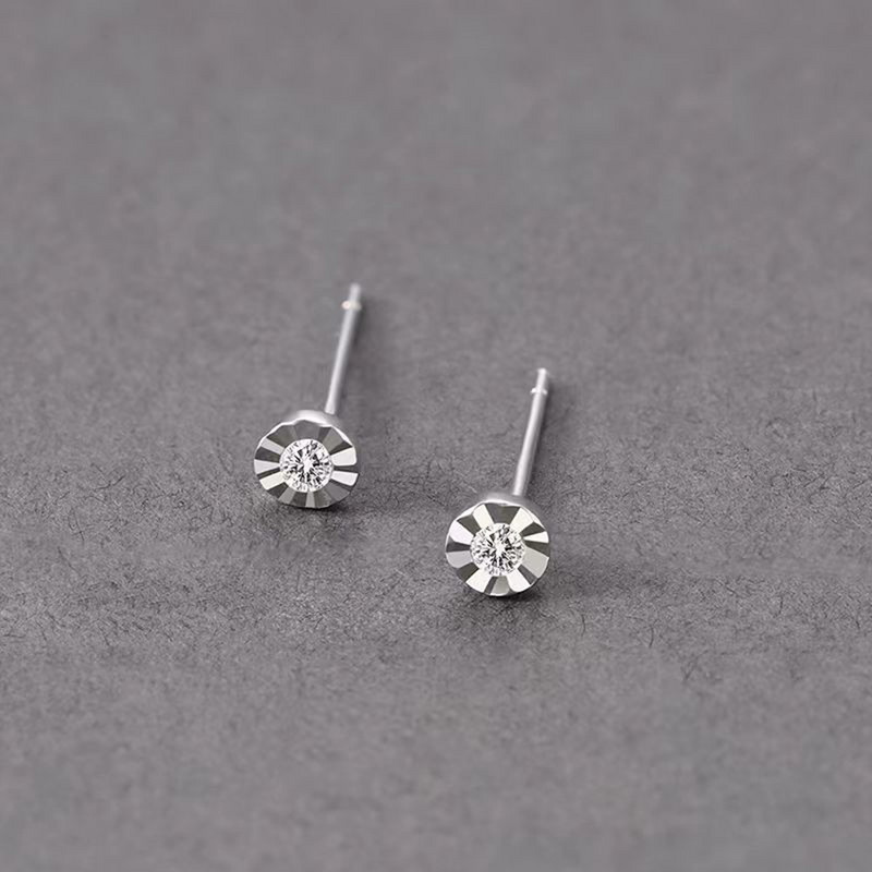 2023 ΝΕΑ Ανδρικά σκουλαρίκια με καρφιά για τρύπημα στο αυτί με επιχρυσωμένο φίνο Moissanite για γυναίκες Ανδρικά σκουλαρίκια ύπνου Κοσμήματα