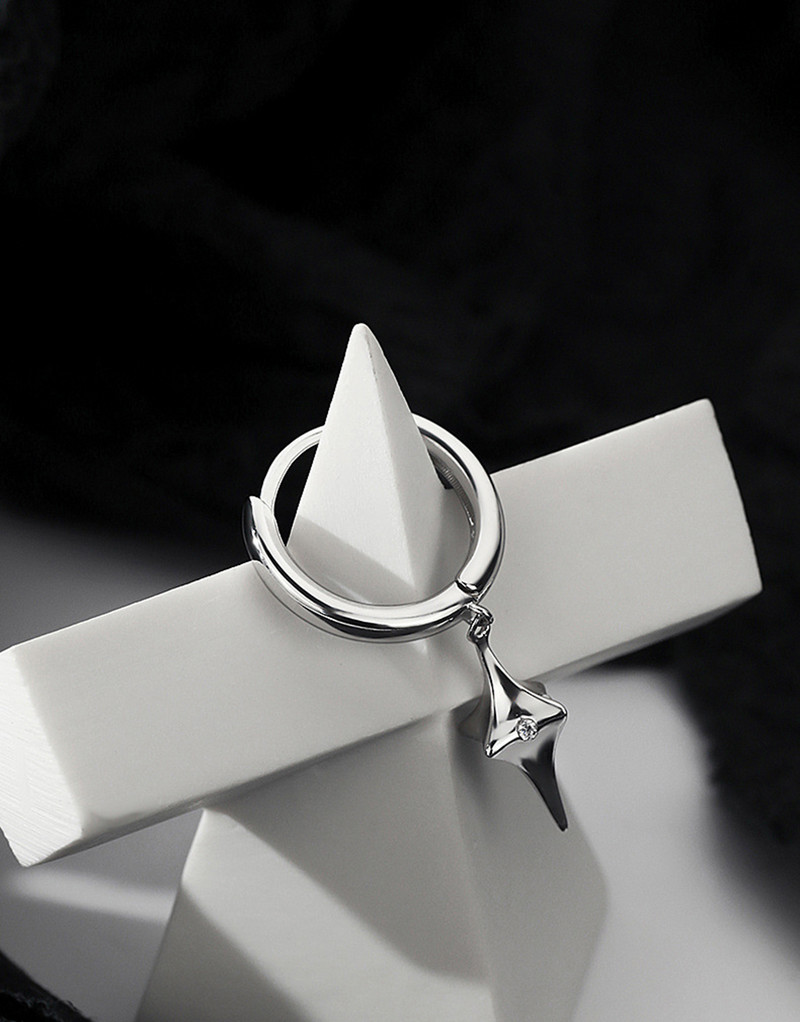 Korea trendi teismeliste kõrvarõngad naistele meeste roostevabast terasest lihtsad väikesed tsirkoonist tärniga kõrvarõngad tüdrukute kõrvarõngad y2k punk ehted