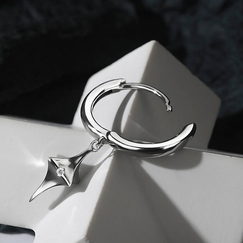 Korea trendi teismeliste kõrvarõngad naistele meeste roostevabast terasest lihtsad väikesed tsirkoonist tärniga kõrvarõngad tüdrukute kõrvarõngad y2k punk ehted