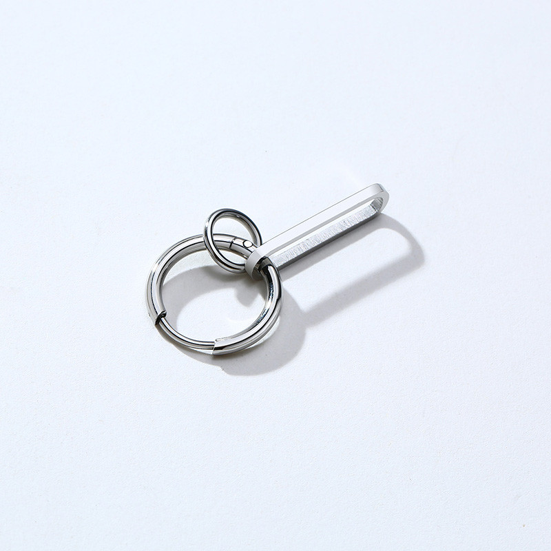 PAPĪRA SSPIEDRĪBA SUDRABA KRĀSA stīpas VĪRIEŠIEM VĪRIEŠIEM NErūsējošā tērauda HUGGIE PAPERCLIP ĢEOMETRIJĀS ROTAS