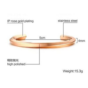 Susukta nerūdijančio plieno rankogalių apyrankė Įvairių spalvų apyrankė vyrams Unisex papuošalai 59mm