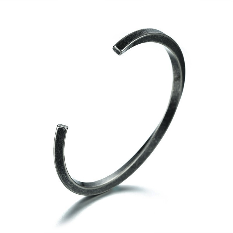 Keerutatud roostevabast terasest manseti käevõru Erinevat värvi käevõru meestele Unisex ehted 59mm