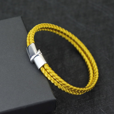 Noter Men Rope Bracelet Unfading Stainless Steel Magentic Braclet Camping Мъжки аксесоари Pulsera Tela Най-добрият подарък за гадже