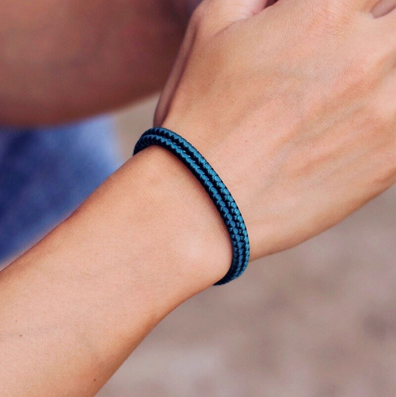 Noter vīriešu virves rokassprādze Nezūdošs nerūsējošā tērauda magnēta rokassprādze Kempinga vīriešu aksesuāri Pulsera Tela labākā dāvana puisim