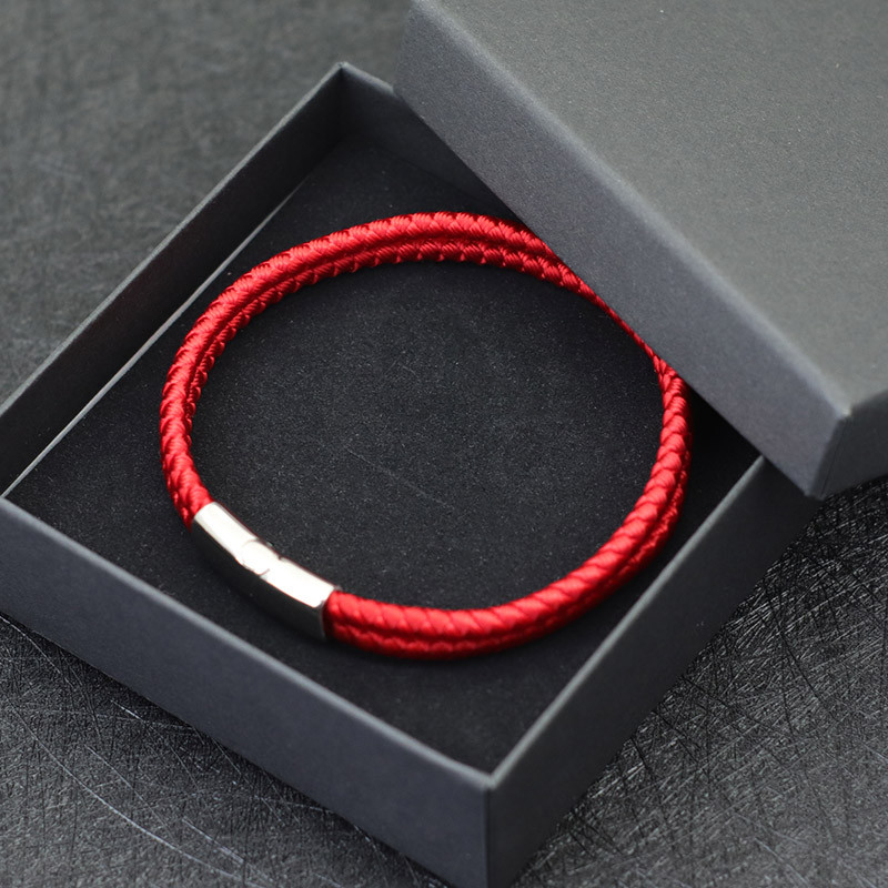 Noter vīriešu virves rokassprādze Nezūdošs nerūsējošā tērauda magnēta rokassprādze Kempinga vīriešu aksesuāri Pulsera Tela labākā dāvana puisim