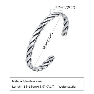 Mprainbow vīriešu spalvu aproce, ūdensnecaurlaidīga nerūsējošā tērauda mezglu ķēdes rokassprādze, Valentīna Tēva dienas dzimšanas dienas dāvanas