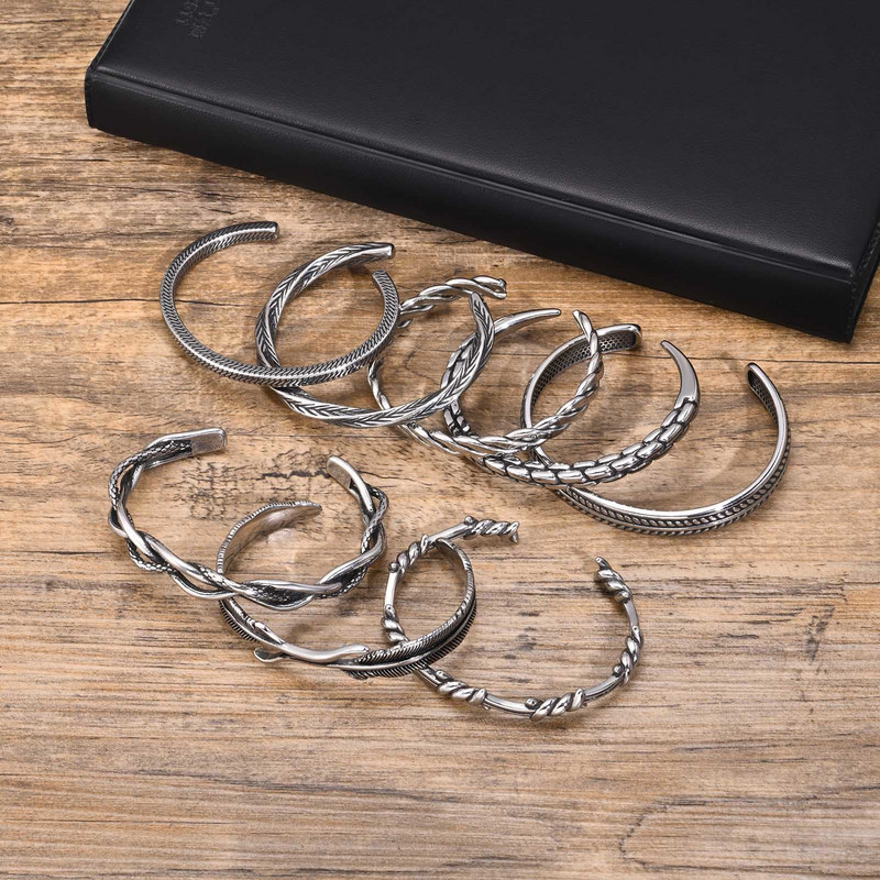 Mprainbow vīriešu spalvu aproce, ūdensnecaurlaidīga nerūsējošā tērauda mezglu ķēdes rokassprādze, Valentīna Tēva dienas dzimšanas dienas dāvanas