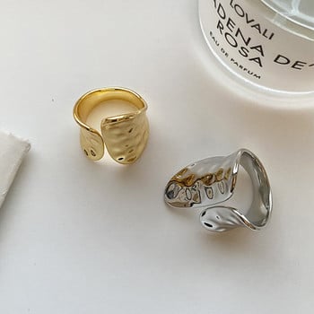 Δαχτυλίδια Foxanry Μινιμαλιστικό Χρυσό Χρώμα για Γυναικεία Ζευγάρια Νέα Μόδα Vintage Punk Ακανόνιστα γεωμετρικά κοσμήματα για πάρτι γενεθλίων