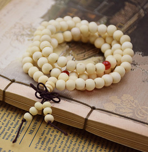 Pulseras 108 helmed 6 mm naturaalsest sandlipuust Buddha Buddha puidust palvehelmes Mala Unisex meeste käevõrud ja käevõrud ehted