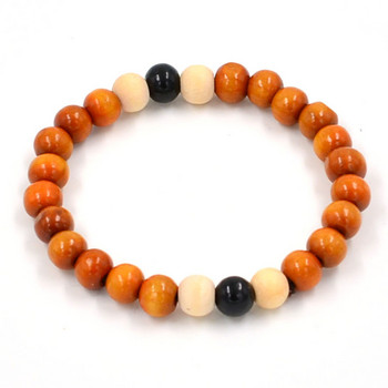 Pulseras 108 Beads 6mm Φυσικό σανταλόξυλο Buddhist Buddha Wood Bead Prayer Bead Mala Unisex Ανδρικά βραχιόλια & βραχιόλια Μπιζού κοσμήματα
