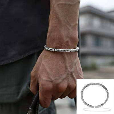 Budistu mantras lotosa mantras aproce vīriešiem Modes šarms Reliģiskā lūgšana Amulets rotaslietas dāvana