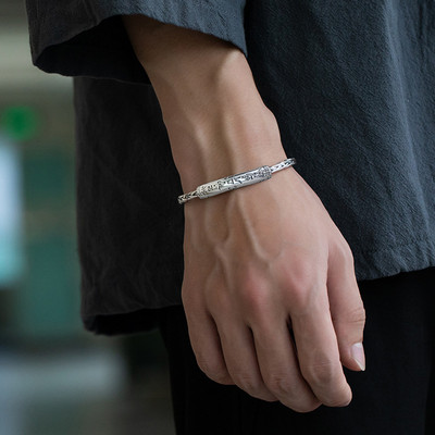 Budistu mantras lotosa mantras aproce vīriešiem Modes šarms Reliģiskā lūgšana Amulets rotaslietas dāvana