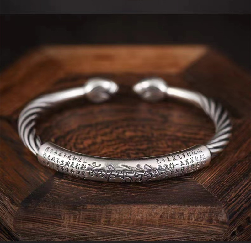 Budistu mantras lotosa mantras aproce vīriešiem Modes šarms Reliģiskā lūgšana Amulets rotaslietas dāvana