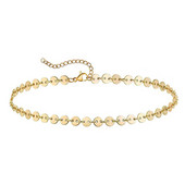 Αξεσουάρ κοσμήματα ποδιών παραλίας MinaMaMa Μονόστρωμα από ανοξείδωτο ατσάλι με δίσκο καρδιών με παγιέτες για γυναίκες με αλυσίδα ποδιών