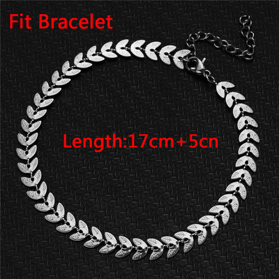 Αξεσουάρ κοσμήματα ποδιών παραλίας MinaMaMa Μονόστρωμα από ανοξείδωτο ατσάλι με δίσκο καρδιών με παγιέτες για γυναίκες με αλυσίδα ποδιών