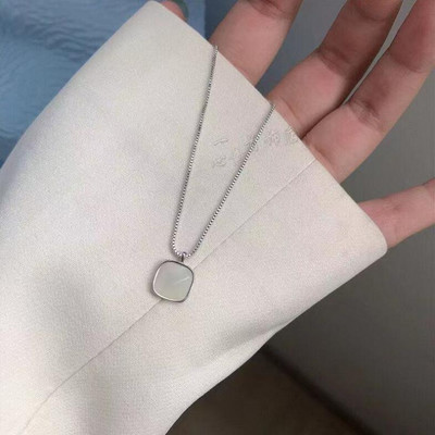 Κολιέ από ανοξείδωτο ατσάλι Μαύρο εξαίσιο μινιμαλιστικό τετράγωνο μενταγιόν Τσόκερ αλυσίδες μόδας κολιέ για γυναίκες Κοσμήματα Δώρα για πάρτι