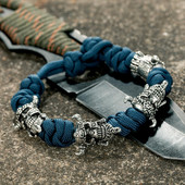 MKENDN Põhjala mereröövlite käevõrud, meeste õues kootud pael, ellujäämisnöör, antiikne viikingid, sõdalane helmed, punk ehted, kingitus