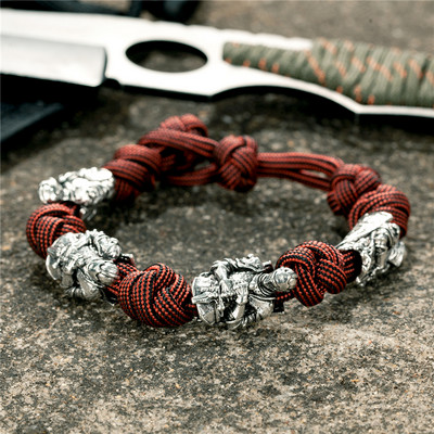 MKENDN Põhjala mereröövlite käevõrud, meeste õues kootud pael, ellujäämisnöör, antiikne viikingid, sõdalane helmed, punk ehted, kingitus