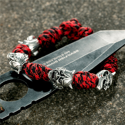 MKENDN Põhjala mereröövlite käevõrud, meeste õues kootud pael, ellujäämisnöör, antiikne viikingid, sõdalane helmed, punk ehted, kingitus