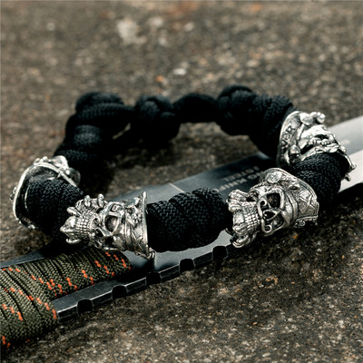 MKENDN Põhjala mereröövlite käevõrud, meeste õues kootud pael, ellujäämisnöör, antiikne viikingid, sõdalane helmed, punk ehted, kingitus