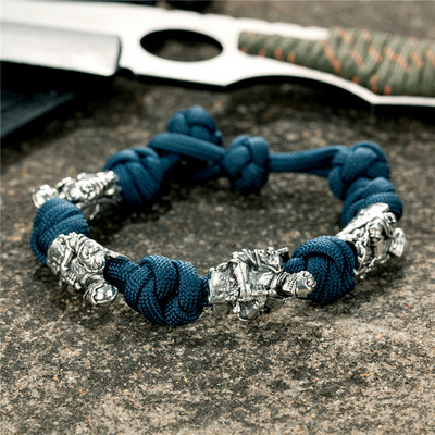 MKENDN Põhjala mereröövlite käevõrud, meeste õues kootud pael, ellujäämisnöör, antiikne viikingid, sõdalane helmed, punk ehted, kingitus