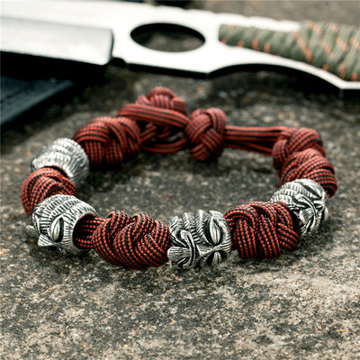 MKENDN Põhjala mereröövlite käevõrud, meeste õues kootud pael, ellujäämisnöör, antiikne viikingid, sõdalane helmed, punk ehted, kingitus